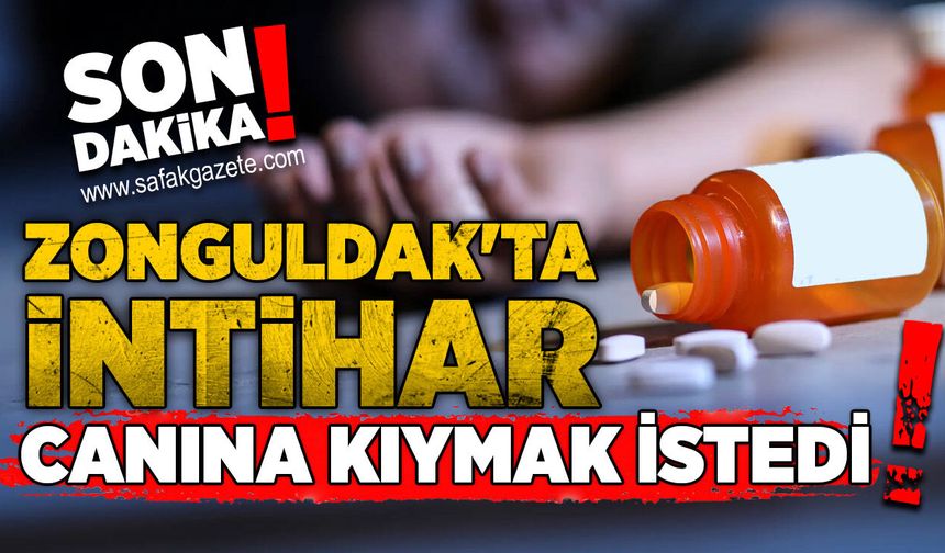Zonguldak'ta evinde canına kıymak istedi!