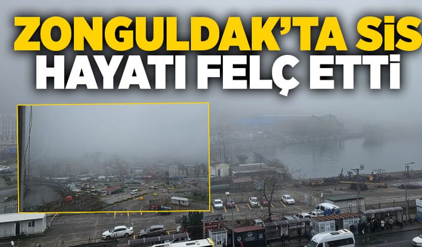 Zonguldak’ta sis hayatı felç etti