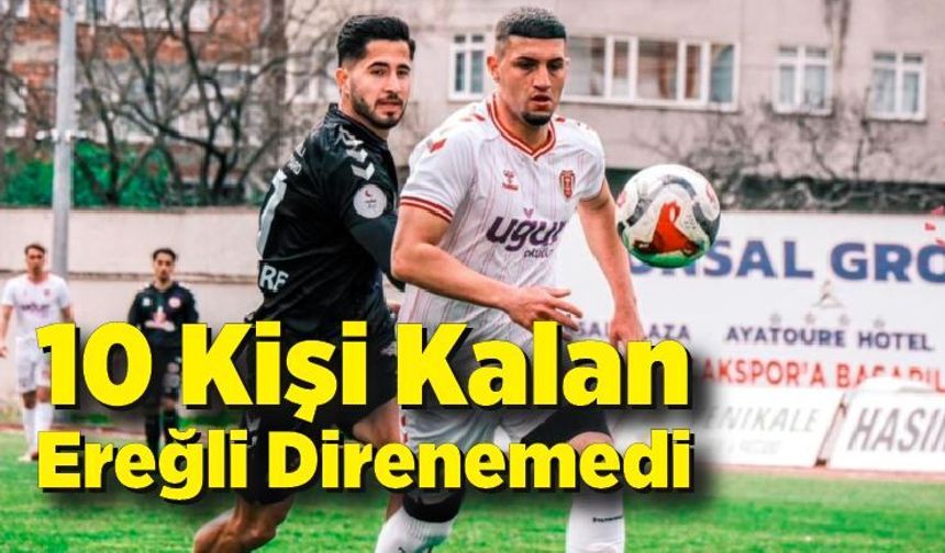 Kdz. Ereğli Belediyespor deplasmanda tek golle yıkıldı