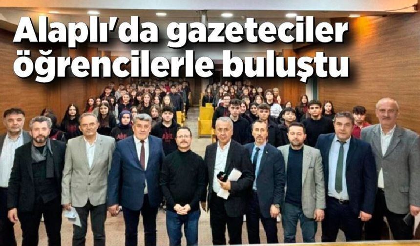 Alaplı'da gazeteciler öğrencilerle buluştu