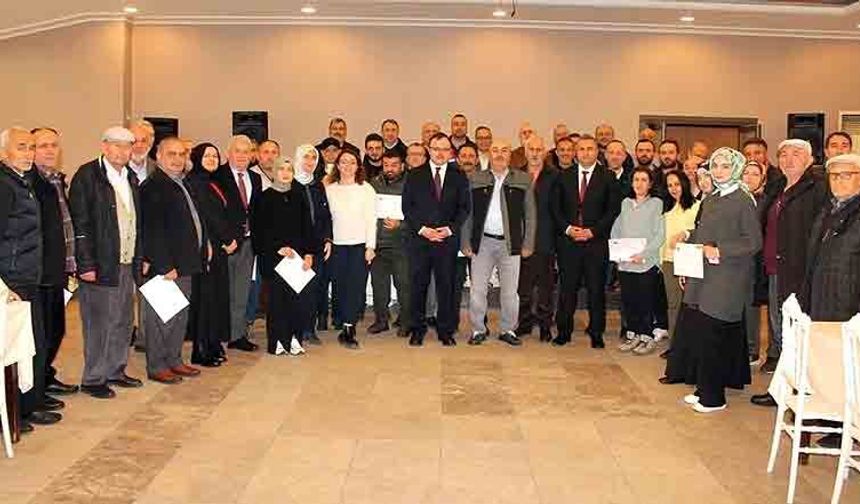 Arıcılık ve fidan üretim kursları sertifikalandı