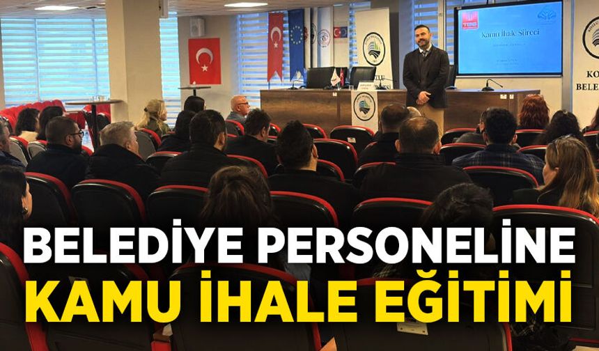 Belediye personeline kamu ihale eğitimi