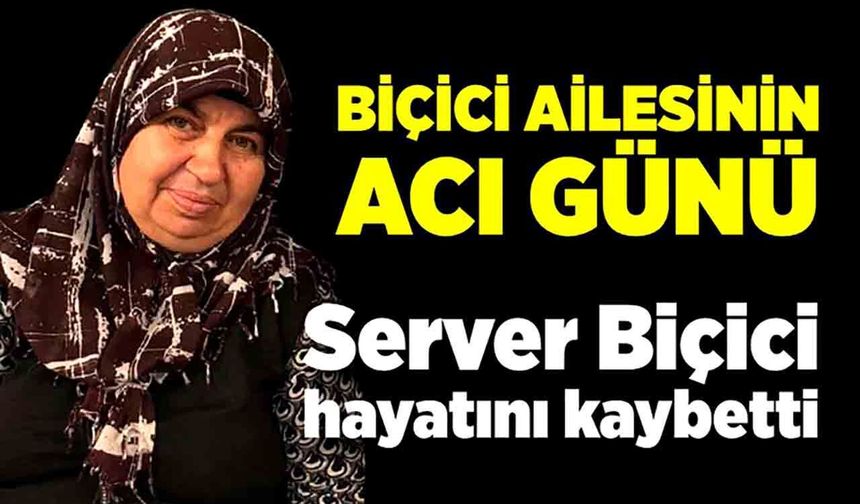 Server Biçici hayatını kaybetti