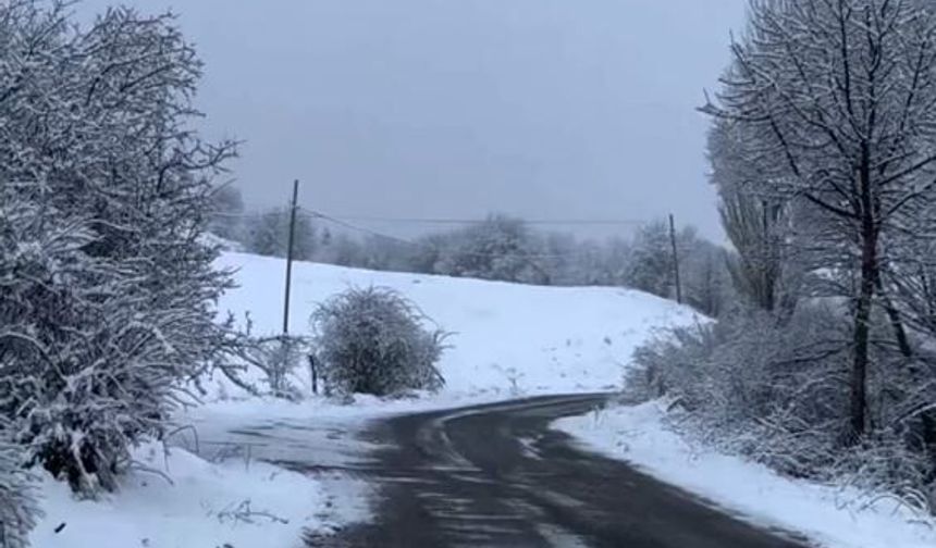 Bolu'da nisan ayında kar sürpriz