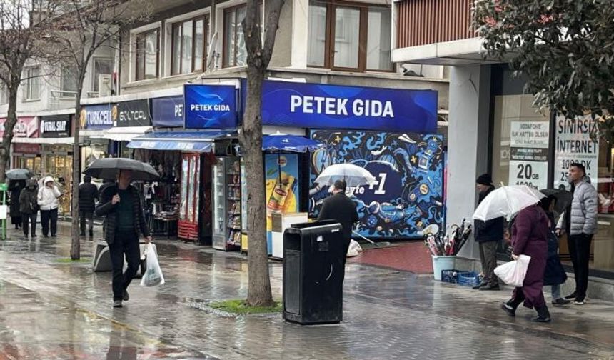 Bolu'da yağmur ve fırtına etkili oldu