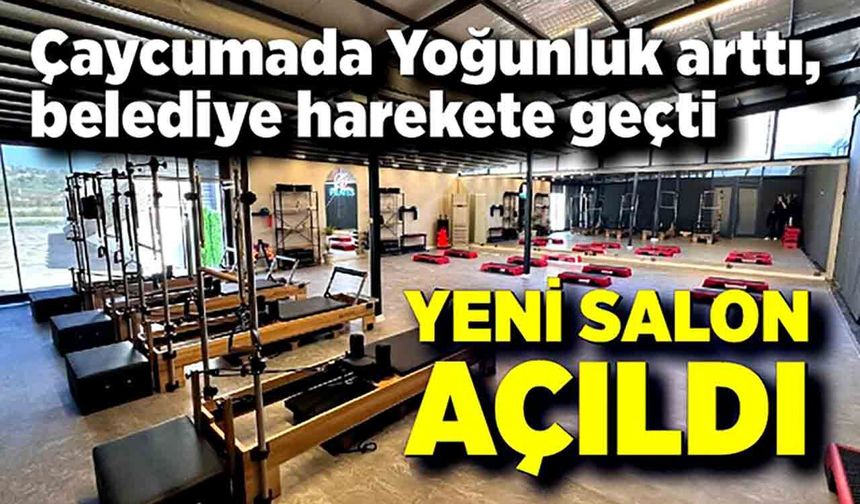 Çaycuma’da Atatürk Spor Merkezine yeni pilates salonu
