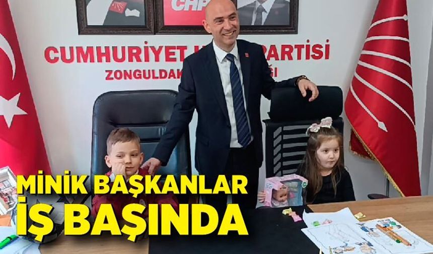Minik Başkanlar CHP İl Başkanlığı Koltuğunda