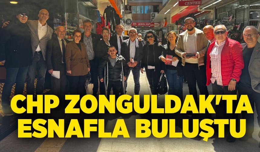 CHP Zonguldak'ta esnafla buluştu