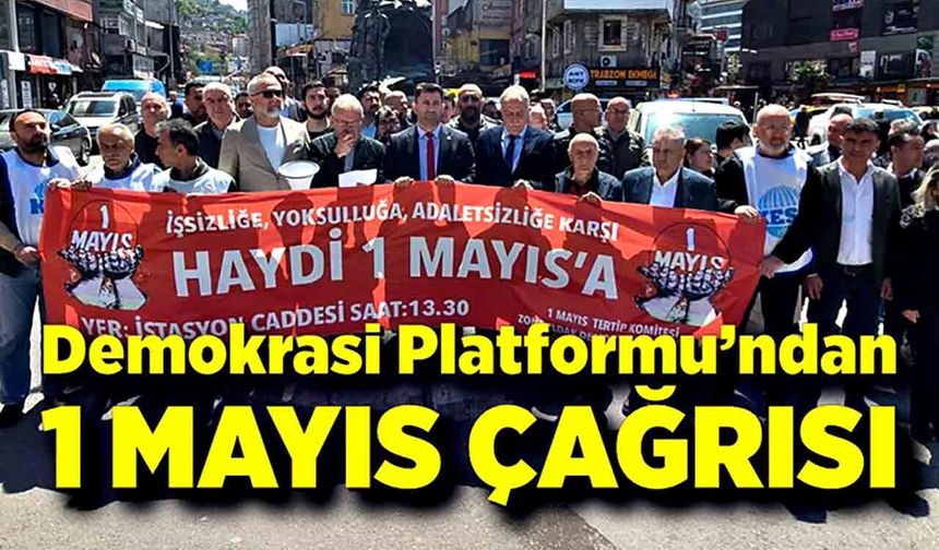 Demokrasi Platformu’ndan 1 Mayıs Çağrısı