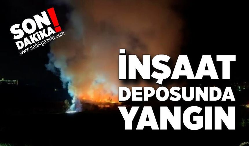 Bolu’da inşaat deposunda yangın: Alevler söndürüldü