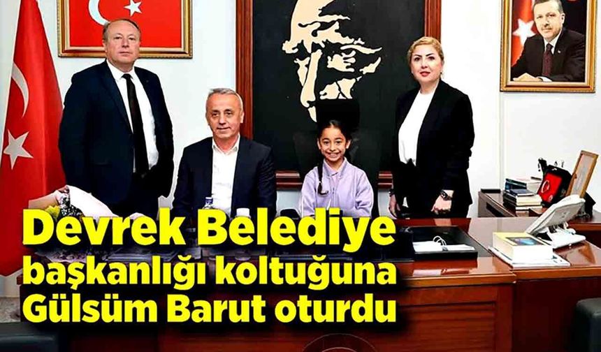 Devrek Belediye başkanlığı koltuğuna Gülsüm Barut oturdu