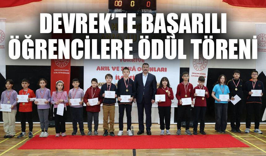 Devrek’te başarılı öğrencilere ödül töreni