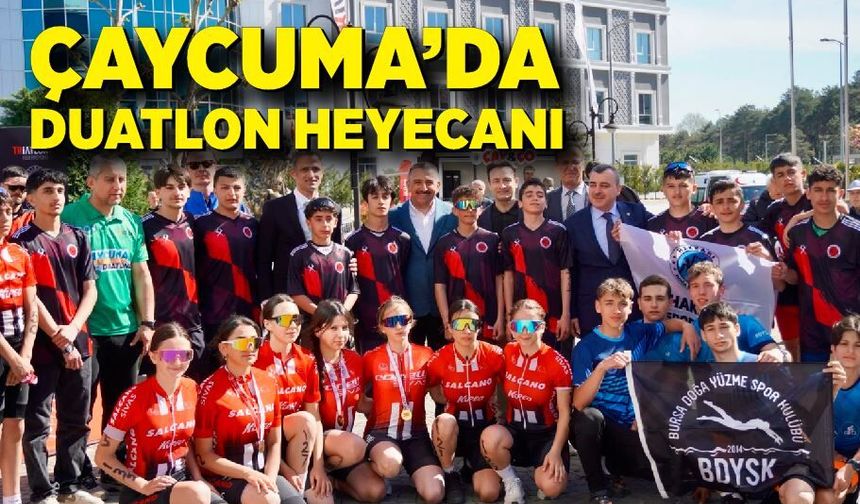 Çaycuma’da Duatlon Heyecanı: Renkli Görüntüler
