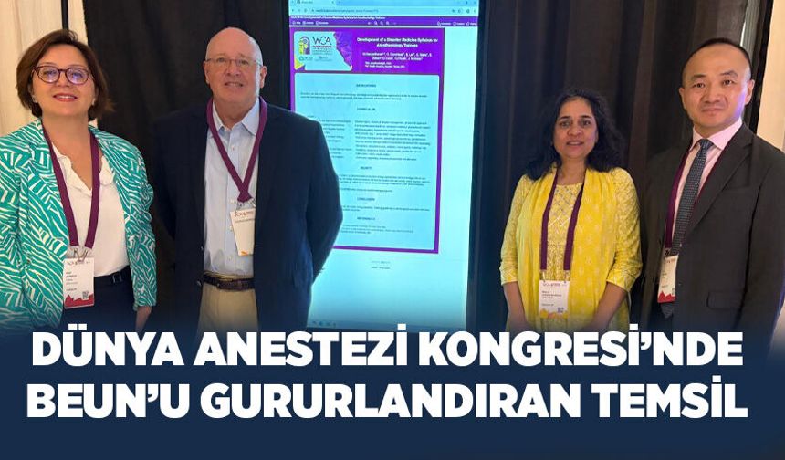 Dünya Anestezi Kongresi’nde BEUN’u gururlandıran temsil