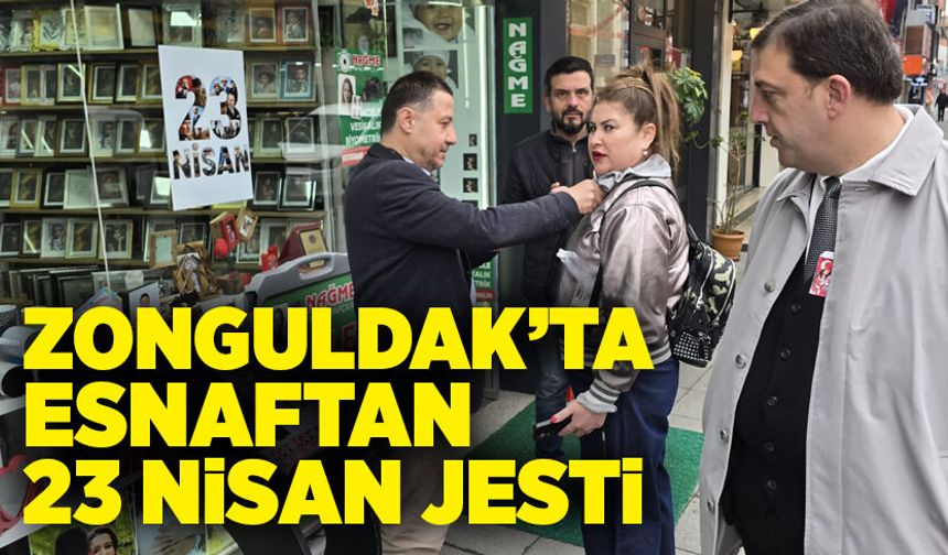 Zonguldak’ta esnaftan 23 Nisan jesti