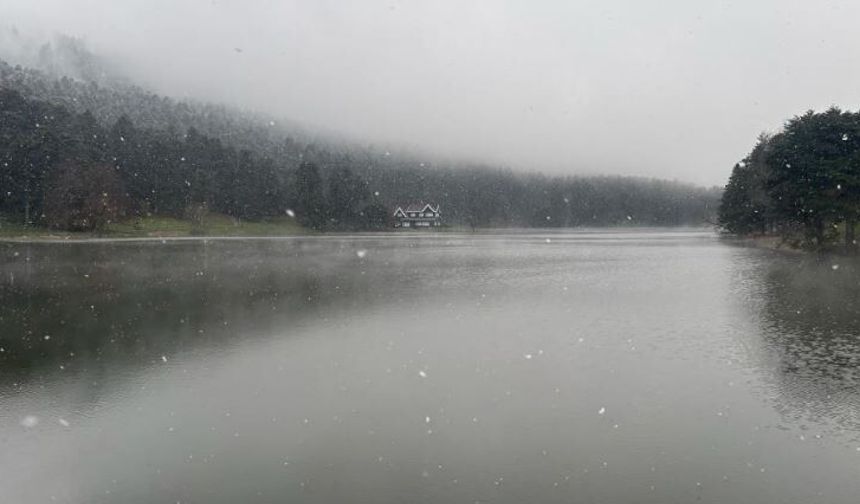 Gölcük’te kar yağışı ve sis etkili oldu