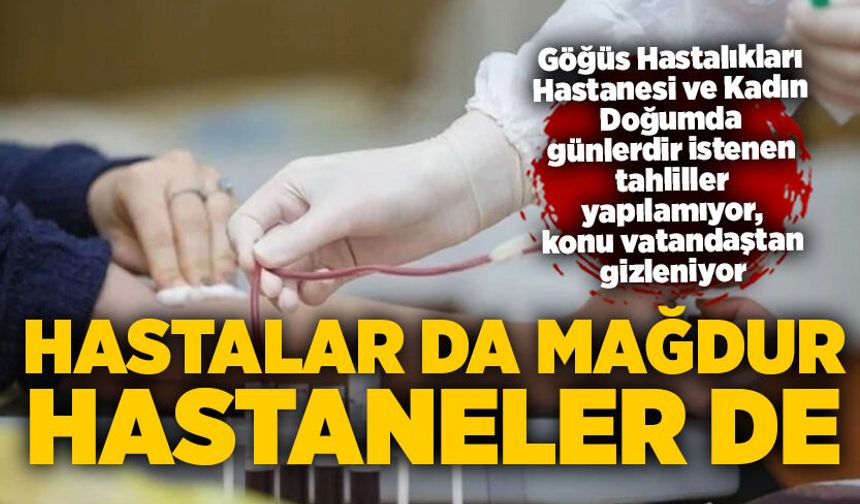 Hastalar da mağdur, hastaneler de