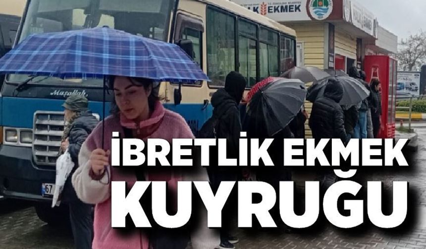 İbretlik ekmek kuyruğu