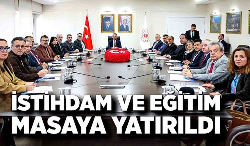 Zonguldak’ta istihdam ve eğitim kurulu toplandı