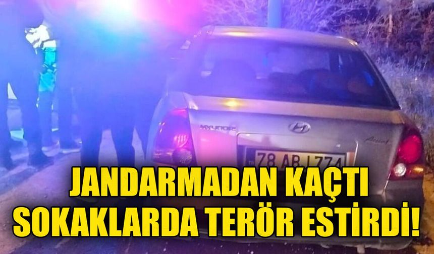 Jandarmadan kaçtı, sokaklarda terör estirdi!