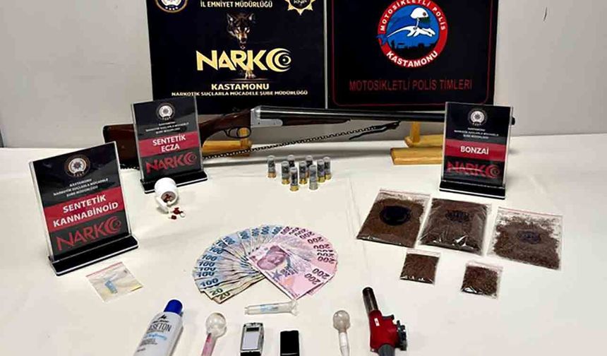 Kastamonu’da yasaklı madde operasyonu: 6 kişi gözaltında