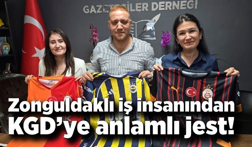 Zonguldaklı iş insanından KGD’ye anlamlı jest!