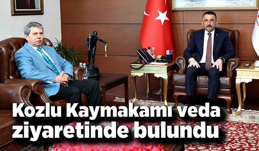 Kozlu Kaymakamı Hüseyin Ece’den veda ziyareti