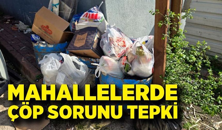 Mahallelerde çöp sorunu tepki çekiyor
