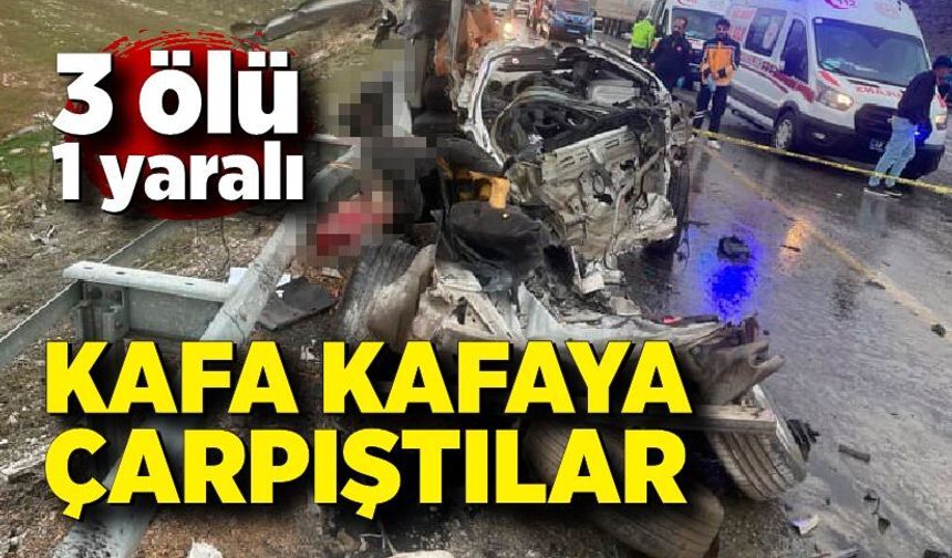 Kafa Kafaya Çarpıştılar; 3 ölü, 1 yaralı