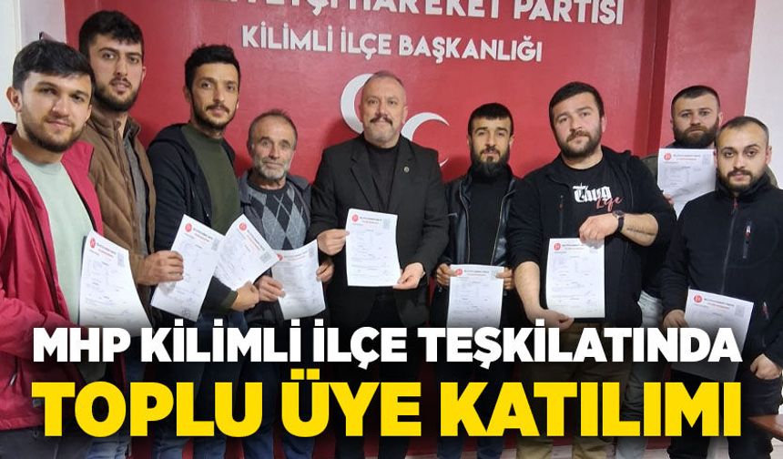 MHP Kilimli İlçe Teşkilatında toplu üye katılımı