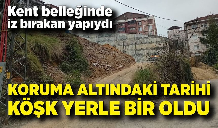 Bu arsada koruma altında bir bina vardı