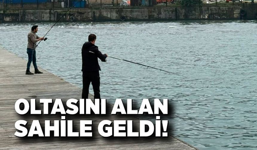 Oltasını alan sahile geldi!