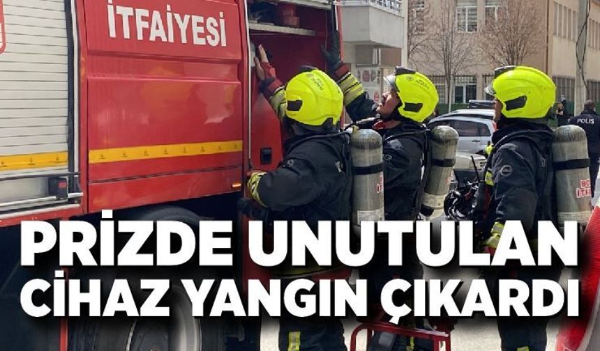 Prizde Unutulan Fön Makinesi Yangın Çıkardı