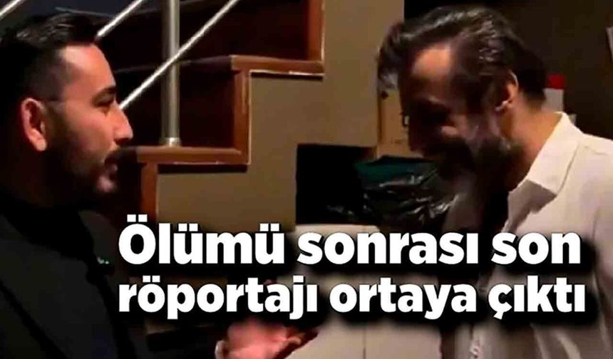 Sanatçı Rıza Tamer'in son röportajı ortaya çıktı