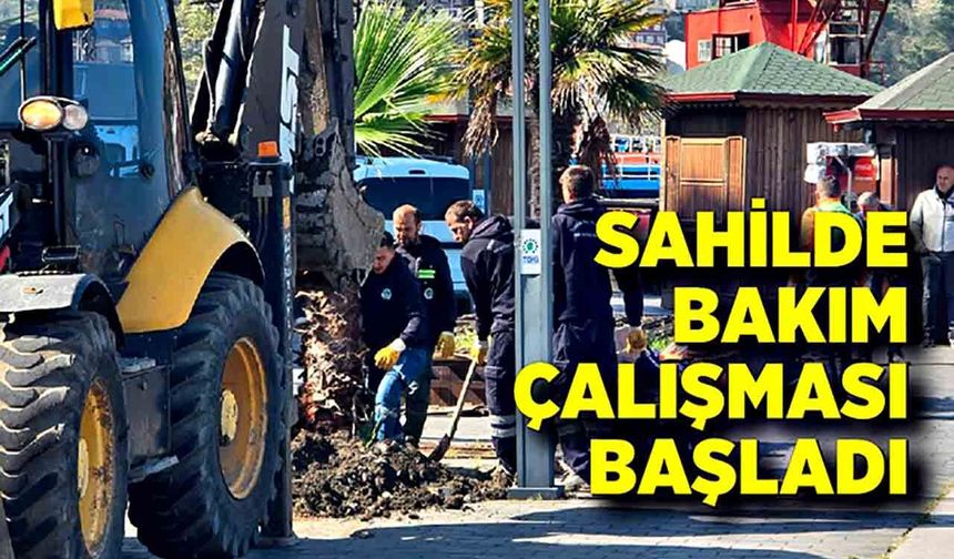 Zonguldak sahilinde yaz öncesi bakım çalışması başladı