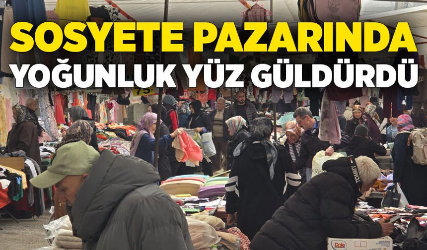 Sosyete pazarında yoğunluk yüz güldürdü