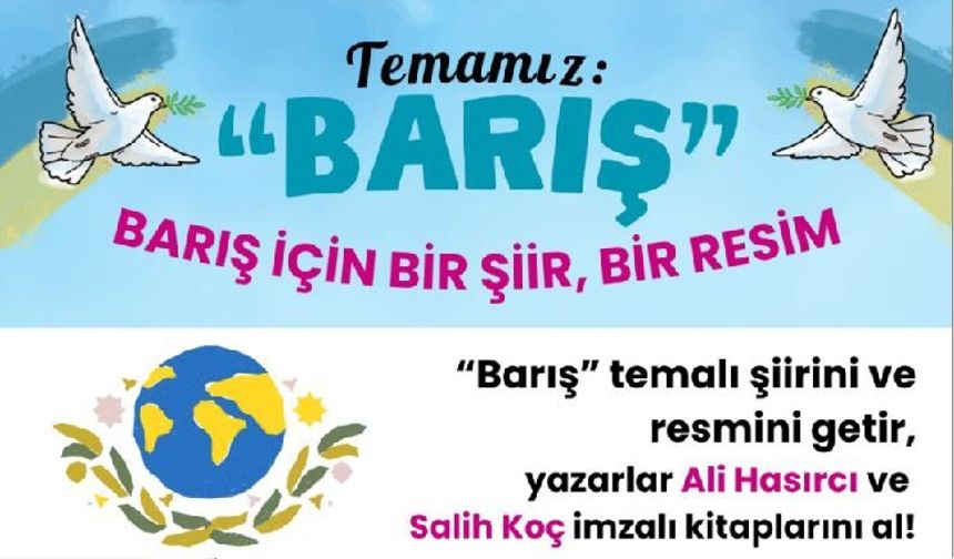 Çaycuma’da “Barış için Bir Şiir, Bir Resim” etkinliği düzenlenecek