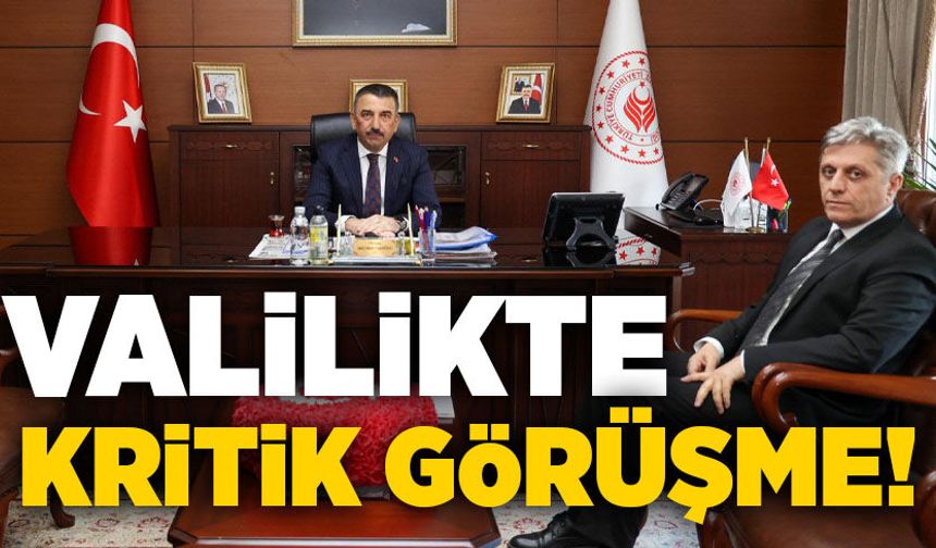 Vali Hacıbektaşoğlu İl Sağlık Müdürü Gün’ü kabul etti