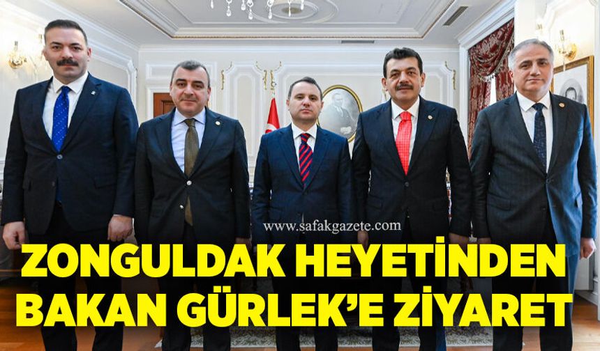 Zonguldak heyetinden Bakan Gürlek’e ziyaret