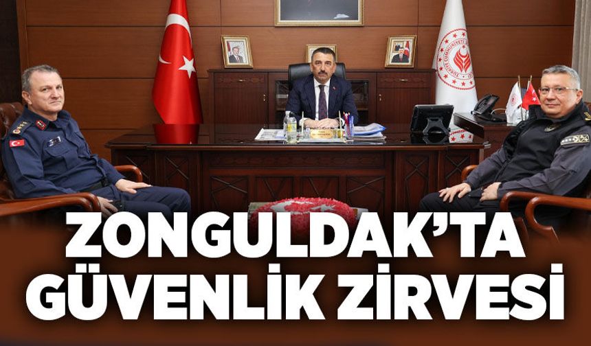 Zonguldak’ta güvenlik zirvesi: Asayiş masaya yatırıldı