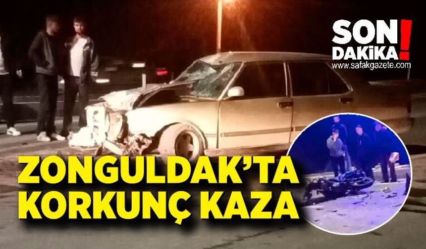 Devrek’te taksi ile motosiklet çarpıştı: 1 yaralı