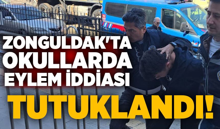 Zonguldak'ta okullarda eylem iddiası soruşturmasında şahıs tutuklandı