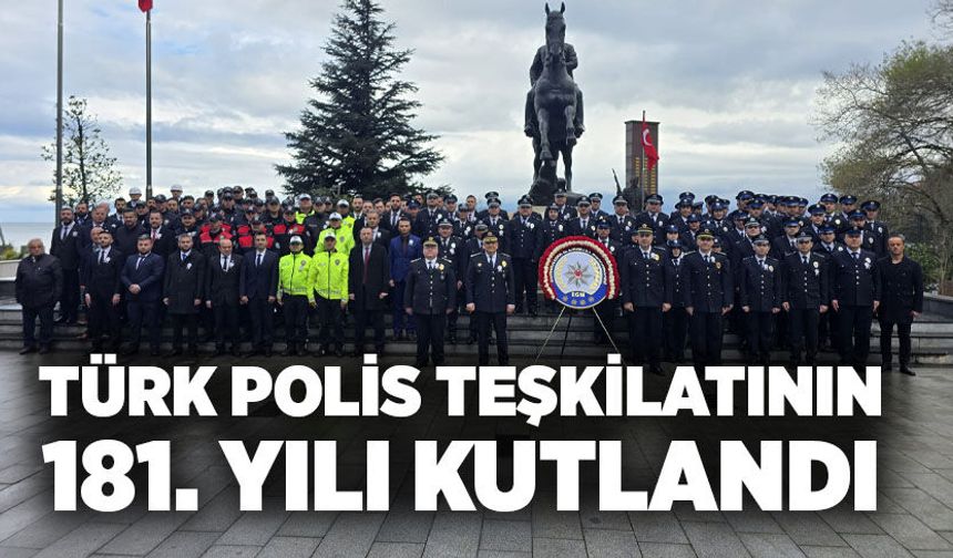 Zonguldak'ta Türk Polis Teşkilatının 181 yılı kutlandı