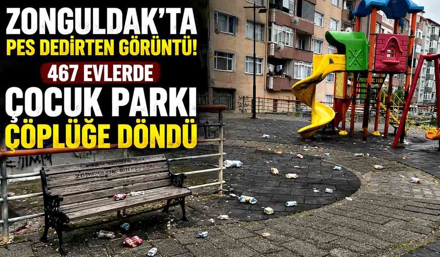 467 Evler’de skandal görüntü! Her yer çöp içinde