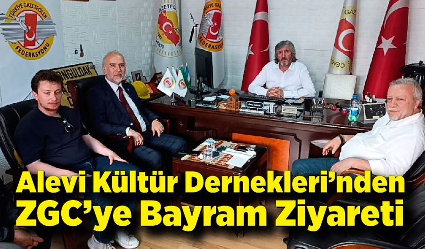 Alevi Kültür Dernekleri’nden Zonguldak Gazeteciler Cemiyeti’ne Bayram Ziyareti