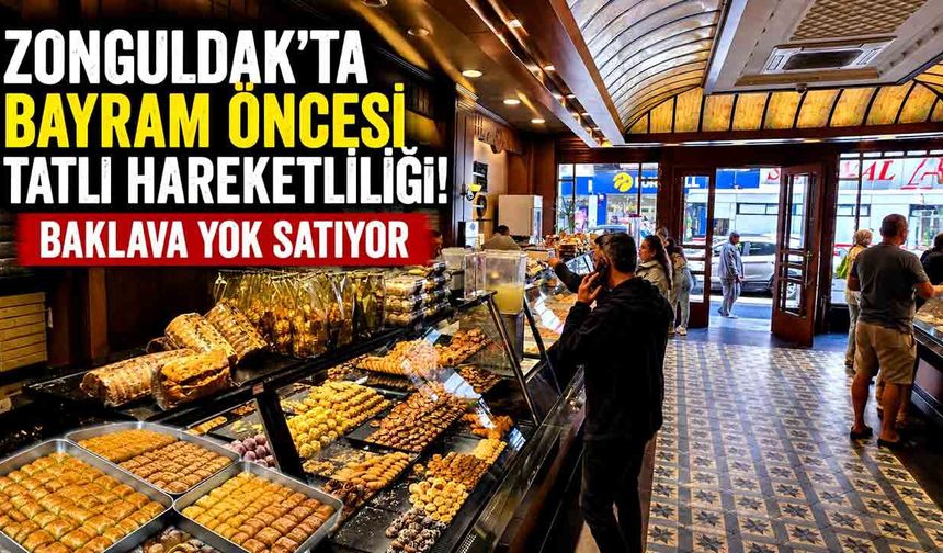 Zonguldak'ta Arife Günü Tatlıcı Mesaisi: