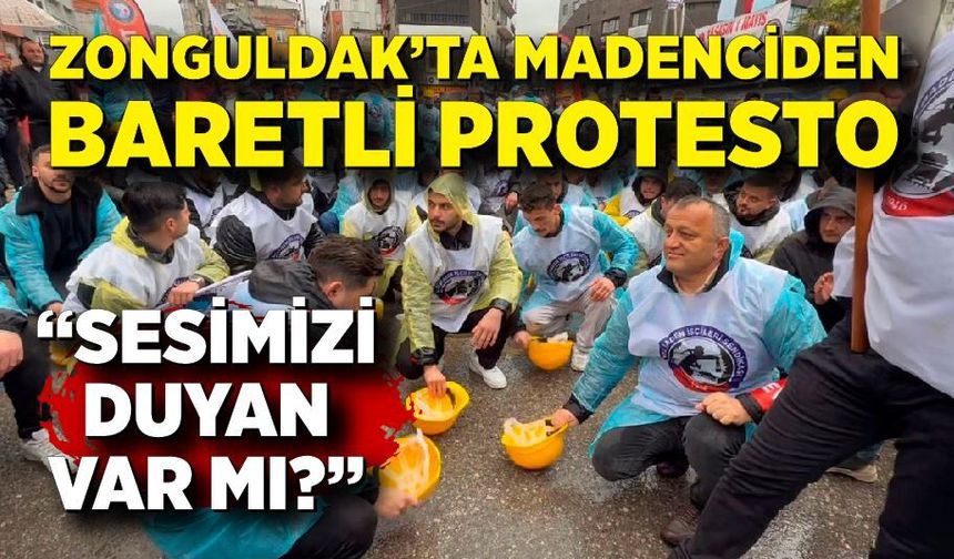 Madencilerden 1 Mayıs’ta çarpıcı eylem: Sesimizi duyan var