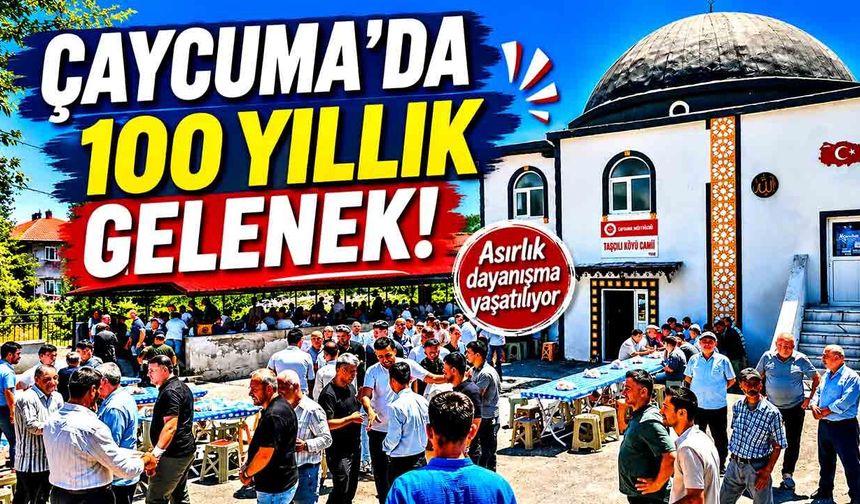 Çaycuma'da 100 yıllık bayram geleneği yaşatılıyor