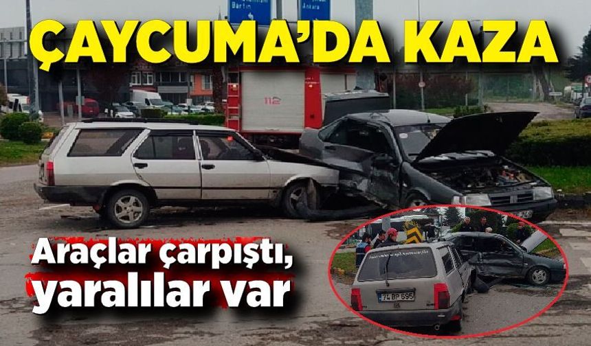 Çaycuma’da kaza: Kavşakta 3 kişi yaralandı