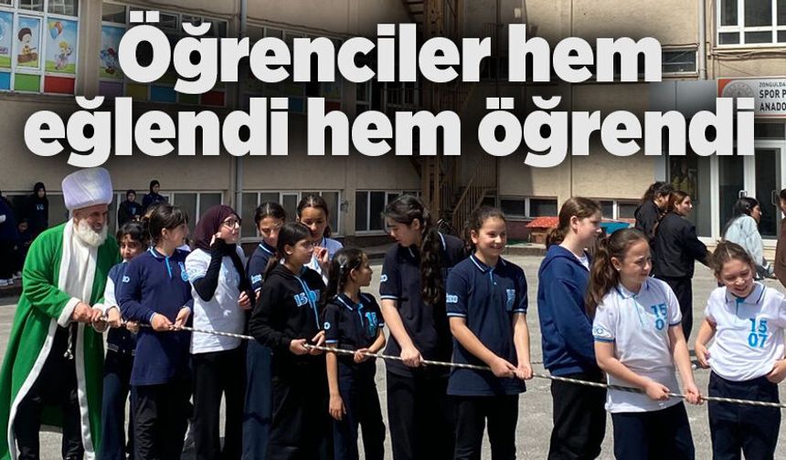 ÇEDES projesiyle öğrenciler hem eğlendi hem öğrendi